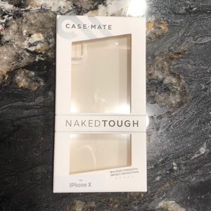 Case Mate naked tough iPhone X phone case